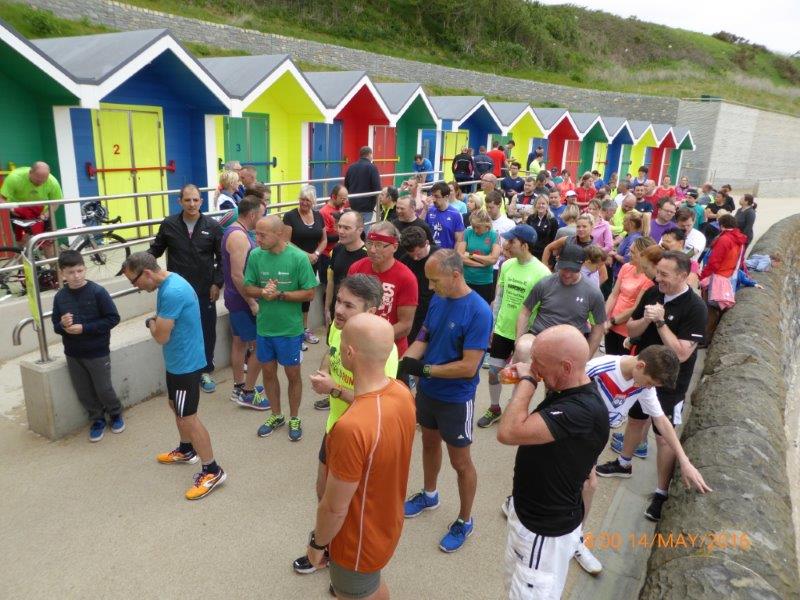 Gathering on Barry Island promenade